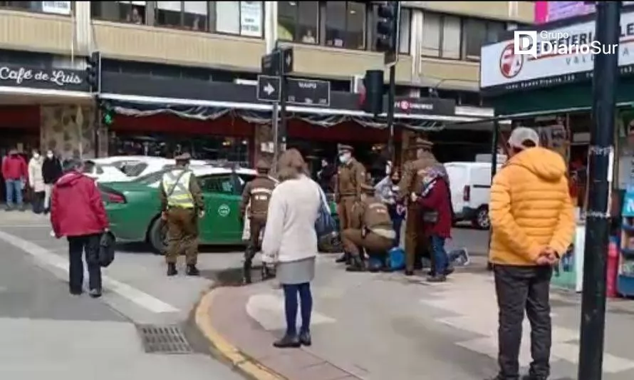 VIDEO: tensa detención en pleno centro de Valdivia