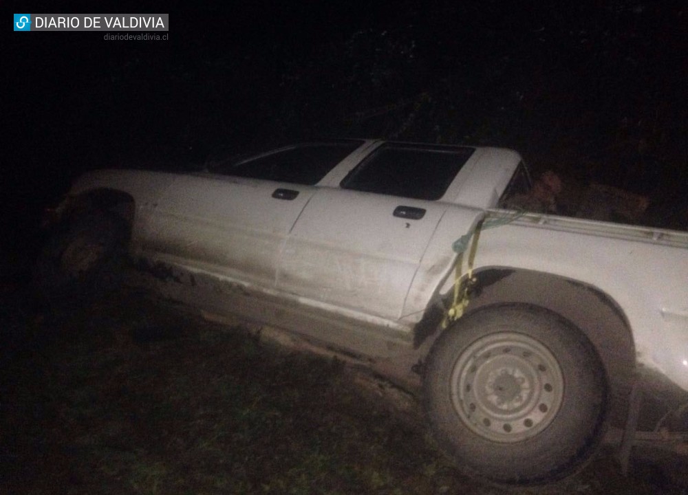 Atento conductores: Esta noche escarcha provocó accidente en la ruta Paillaco - Valdivia