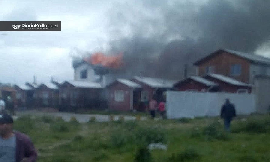 Otro siniestro en Paillaco: Casa ardió en las cercanías del Liceo RAP