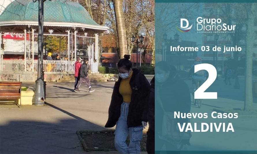 2 nuevos contagios y 1 fallecido en Valdivia