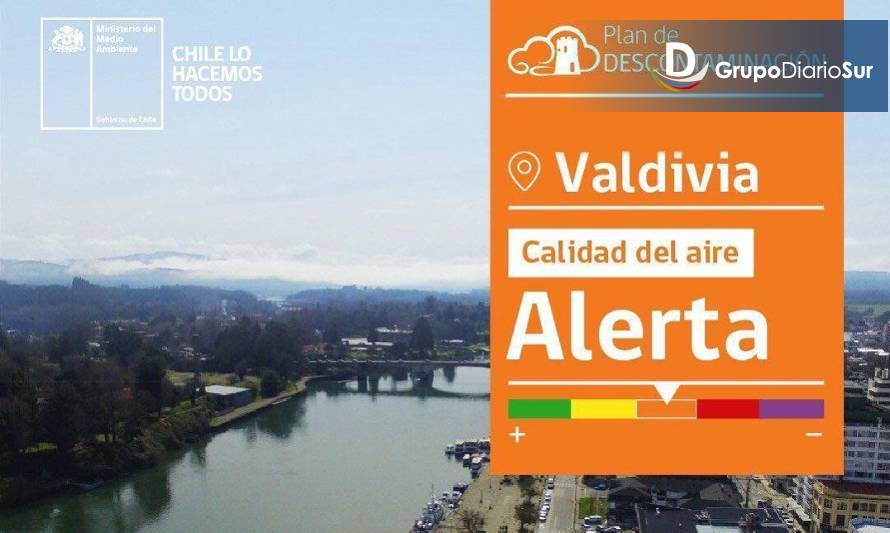 Alerta ambiental para Valdivia este miércoles