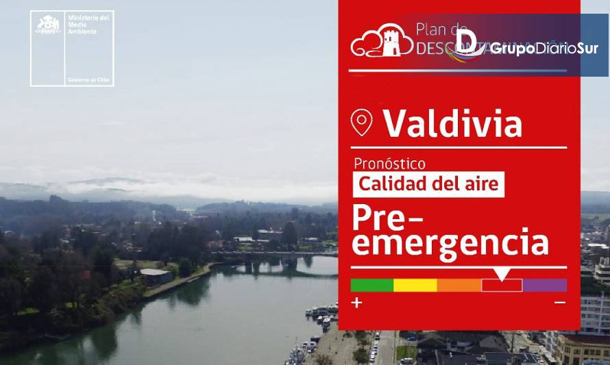 Hoy domingo: Preemergencia Ambiental en Valdivia