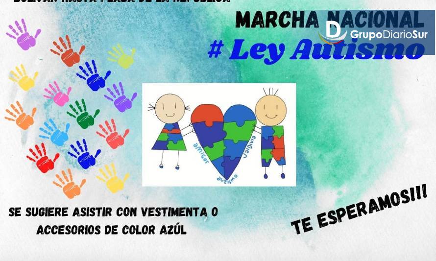 Agrupaciones de Valdivia convocan a marcha por una ley de Autismo en Chile