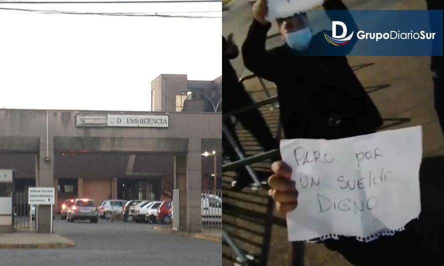 Otra del hospital: trabajadores de empresa de seguridad están en paro