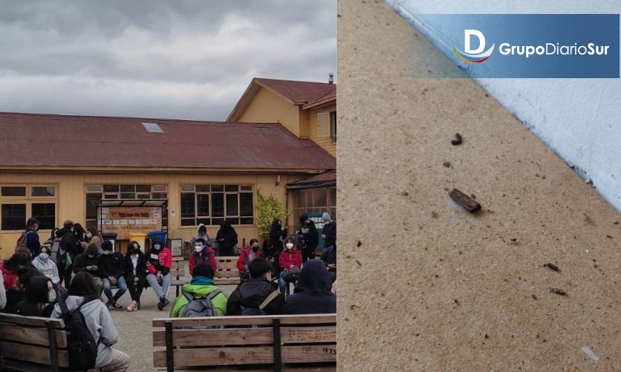 Estudiantes inician paro ante condiciones insalubres de colegio en Futrono