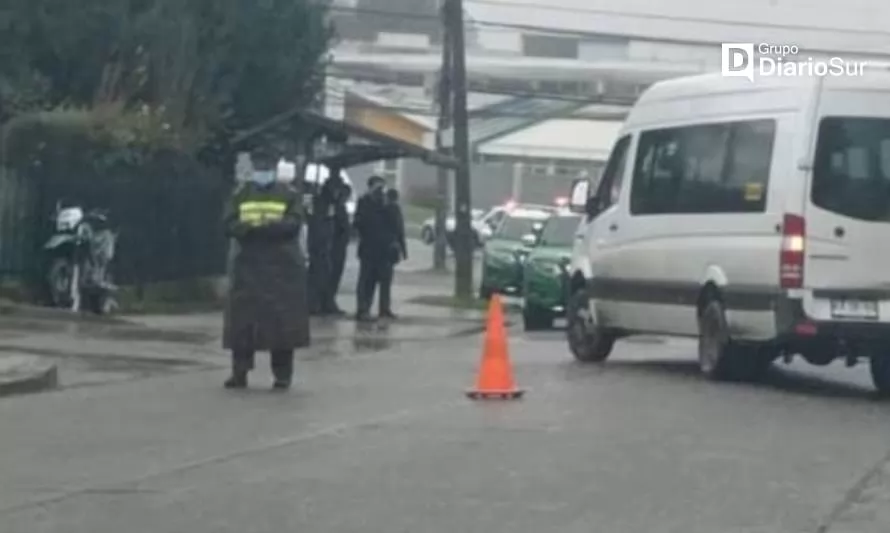 Un carabinero resultó lesionado en accidente en Valdivia