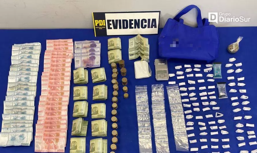 Detienen a pareja por tráfico de drogas en Valdivia