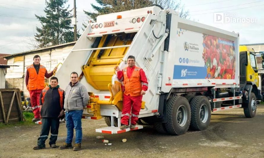 Camión recolector de basura se sumó a la flota municipal de Paillaco