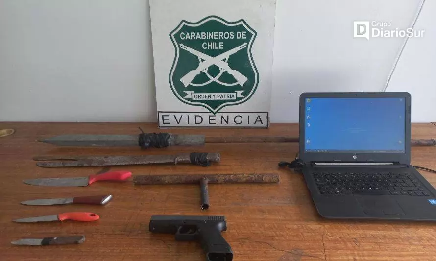 Valdivia: tras denuncia de disparos, detienen a dos individuos