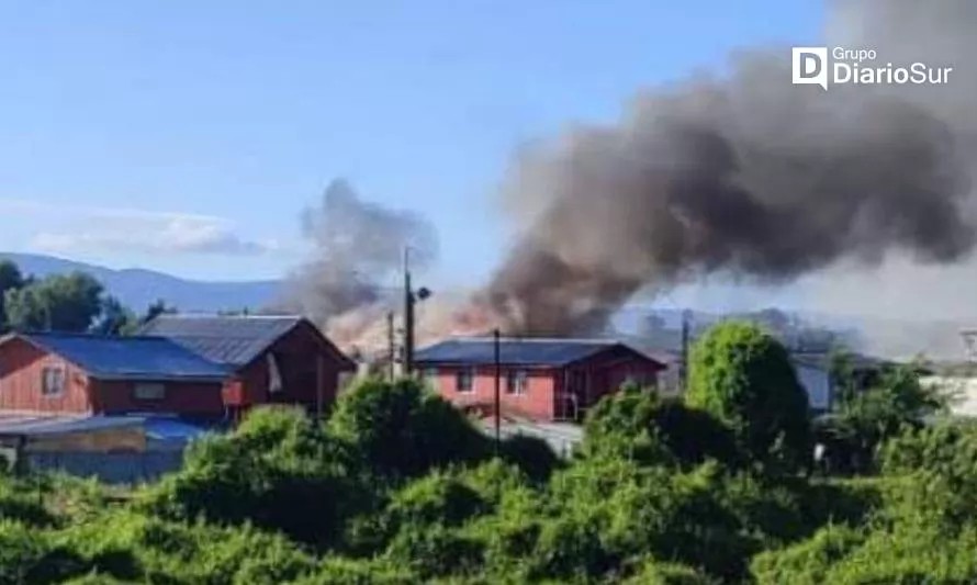 Alarma por incendio estructural en Valdivia