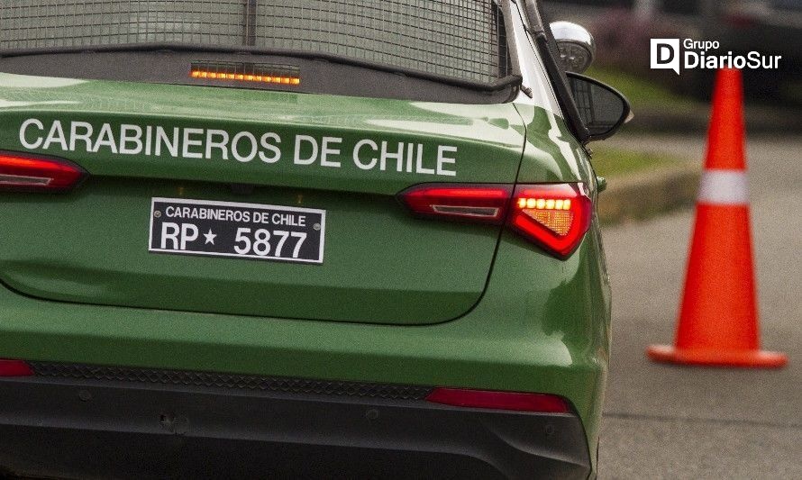 Carabineros investiga balacera en plena calle en Valdivia