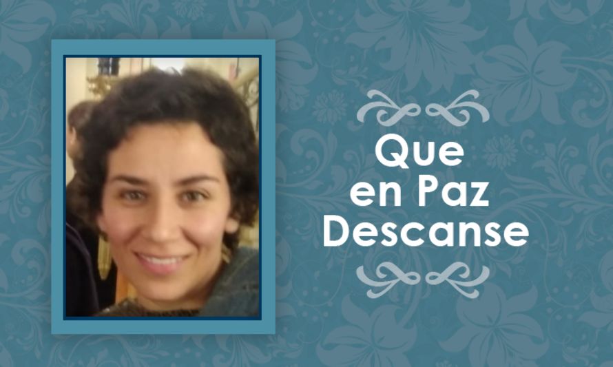 [Defunción] Falleció Daniela Romina Carvajal Melgarejo Q.E.P.D